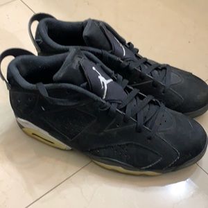 MENS AIR JORDAN 6 LOW BLACK SIZE 12